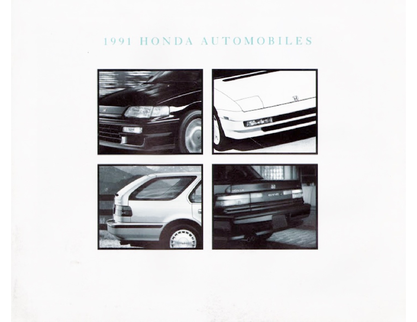 1991 Honda Model Range Brochure